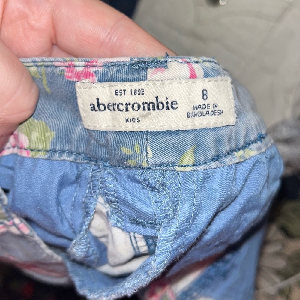 Abercrombie Kids Blue Floral Shorts